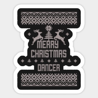 Merry Christmas DANCER Sticker